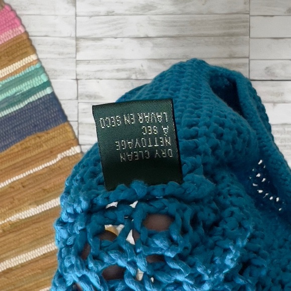 Ralph Lauren Exclusive Hand Knit For LRL Mercerized Open Knit Sweater - Picture 11 of 13